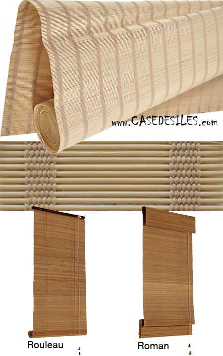 Stores en bambou exotique DI-TC12-1