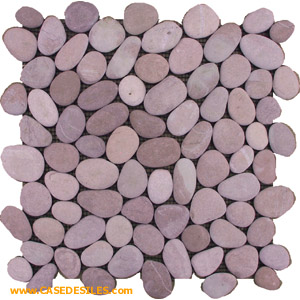 Tapis de galets 30x30x1.4 Caramel Pink Pas Cher Tapis de galets 30x30x1.4 Caramel Pink Pas Cher
