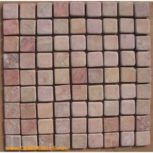 Dalle pierre mosaïques 30x30 3x3 Saumon Pas Cher Dalle pierre mosaïques 30x30 3x3 Saumon Pas Cher