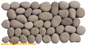 Dalles galets 30x15x1.4 Asian Tan Pas Cher Dalles galets 30x15x1.4 Asian Tan Pas Cher