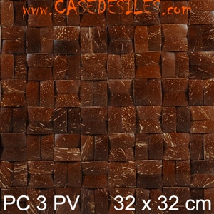 Decoration murale coques de noix de coco PC3PV Pas Cher Decoration murale coques de noix de coco PC3PV Pas Cher