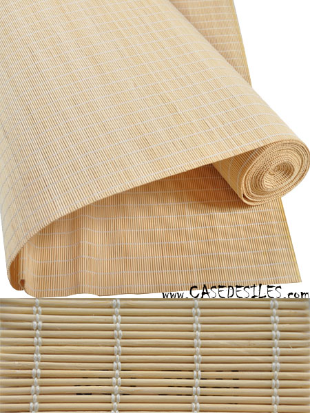 Natte bambou tissage revêtement naturel 180x500cm