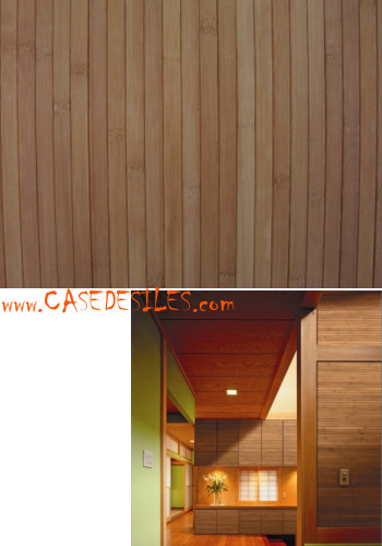 Revêtement mural bambou ambré 16mm 1.8x2.4m