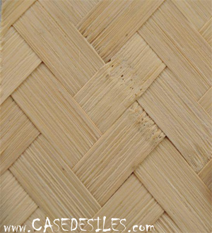 Tissage de bambou dessin chevron 120x200cm 15mm
