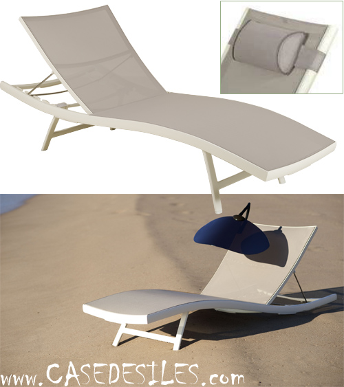 Bain de soleil alu escamotable ajustable 092 Bain de soleil alu escamotable ajustable 092