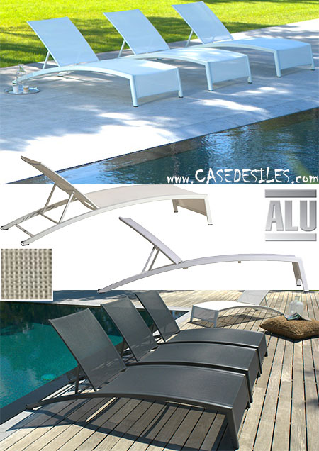 Bain de Soleil Alu Empilable Ajustable Design