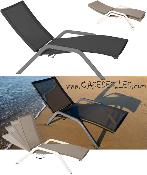 Bain de Soleil Alu Empilable Ajustable Design