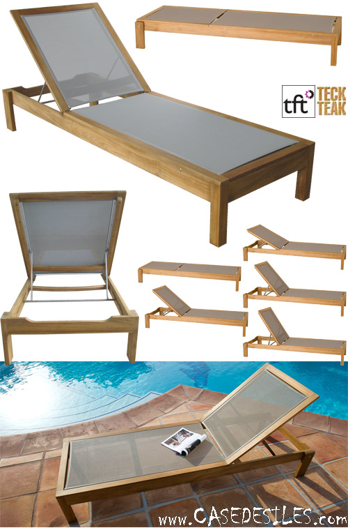 Bain de soleil en teck et design